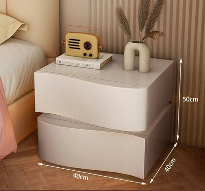 Table de nuit basse de luxe avec LED - vente privée 14:496Milky white   no lig;5:100014066 404050