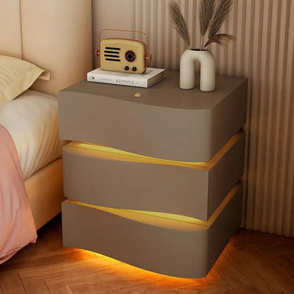 Table de nuit basse de luxe avec LED - vente privée 14:496Milky white   no lig;5:100014066 404050
