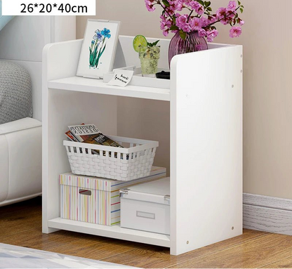 Table de nuit bibliothèque en bois - vente privée 14:100013777white 26x20x40cm