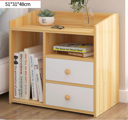 Table de nuit bibliothèque en bois - vente privée 14:102 pure 51x31x48cm