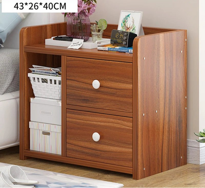 Table de nuit bibliothèque en bois - vente privée 14:1732 brown 43x26x40cm