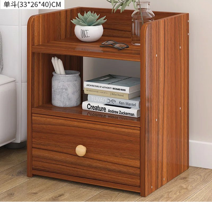 Table de nuit bibliothèque en bois - vente privée 14:2000036991 brown 33x26x40cm