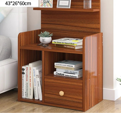 Table de nuit bibliothèque en bois - vente privée 14:2000055361 brown 43x26x60cm