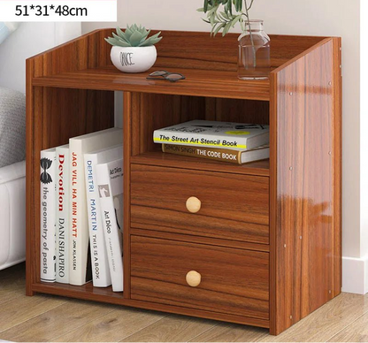 Table de nuit bibliothèque en bois - vente privée 14:292 brown 51x31x48cm