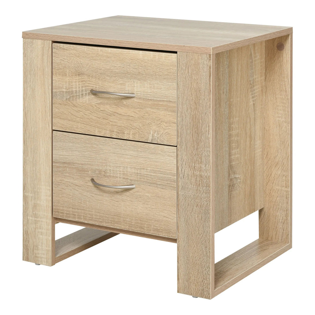 Table de nuit blanc et bois élégant 48X39X54 cm - vente privée 14:29Blanco;200007763:201336104