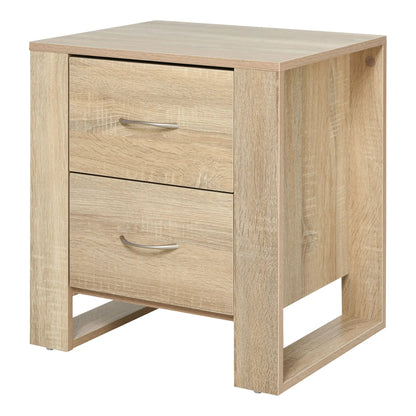 Table de nuit blanc et bois élégant 48X39X54 cm - vente privée 14:29Blanco;200007763:201336104