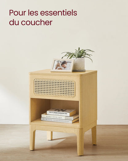 Table de nuit bois foncé - 1 pièce - 14:200006153Couleur Boisée;200007763:201336342