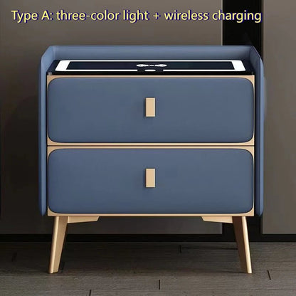 Table de nuit bois moderne de luxe - vente privée 14:200002984Light blue type A;5:10001406640x40x47cm