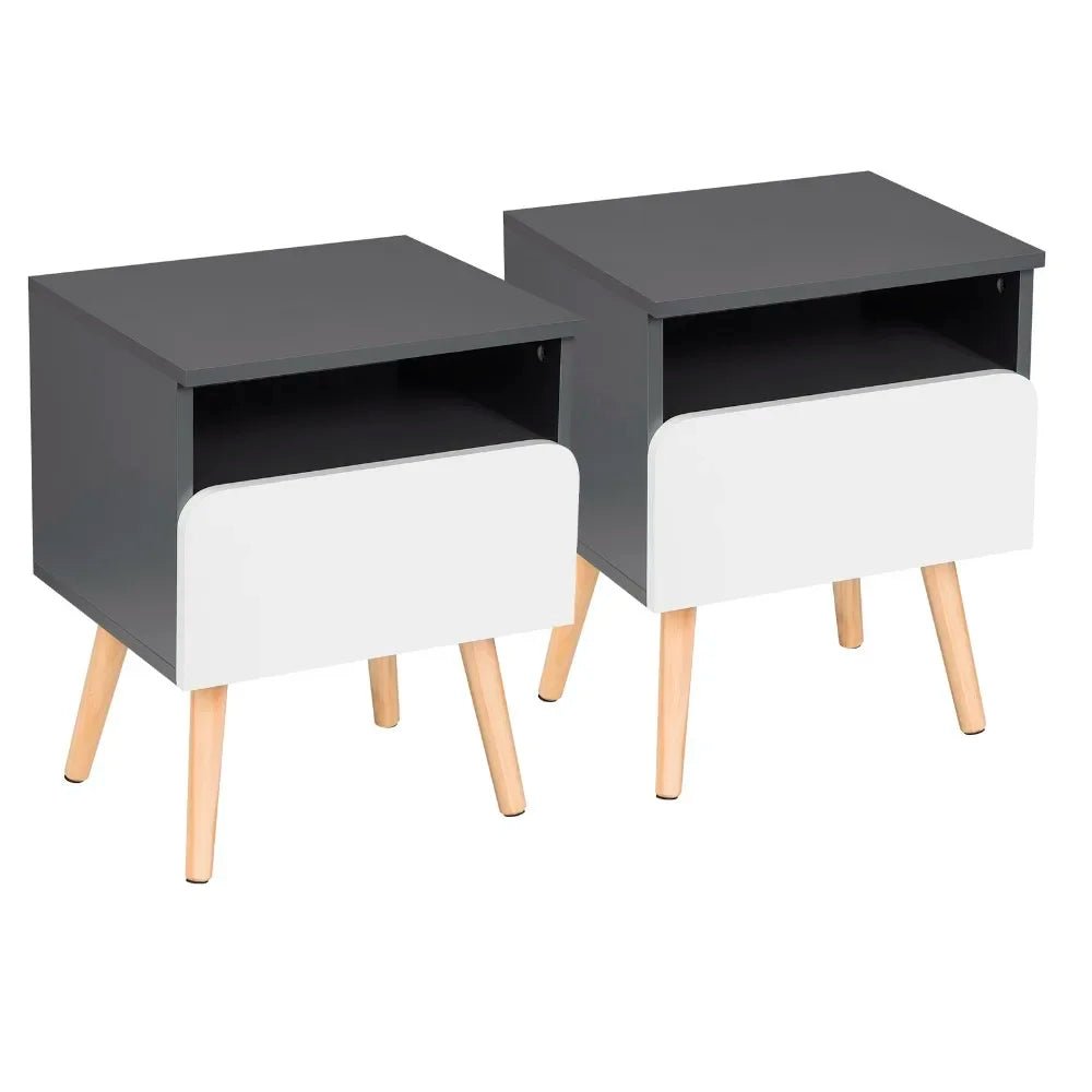 Table de nuit bois pratique 2 ensembles - vente privée 14:29;200007763:201336101
