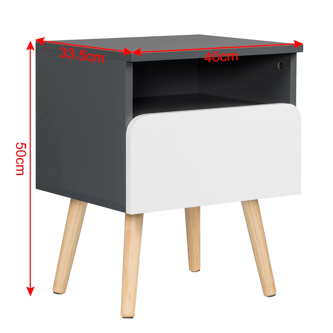 Table de nuit bois pratique 2 ensembles - vente privée 14:29;200007763:201336101