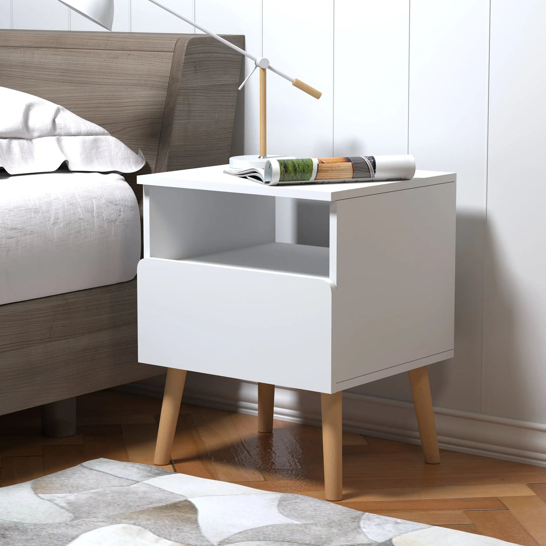 Table de nuit bois pratique 2 ensembles - vente privée 14:29;200007763:201336101