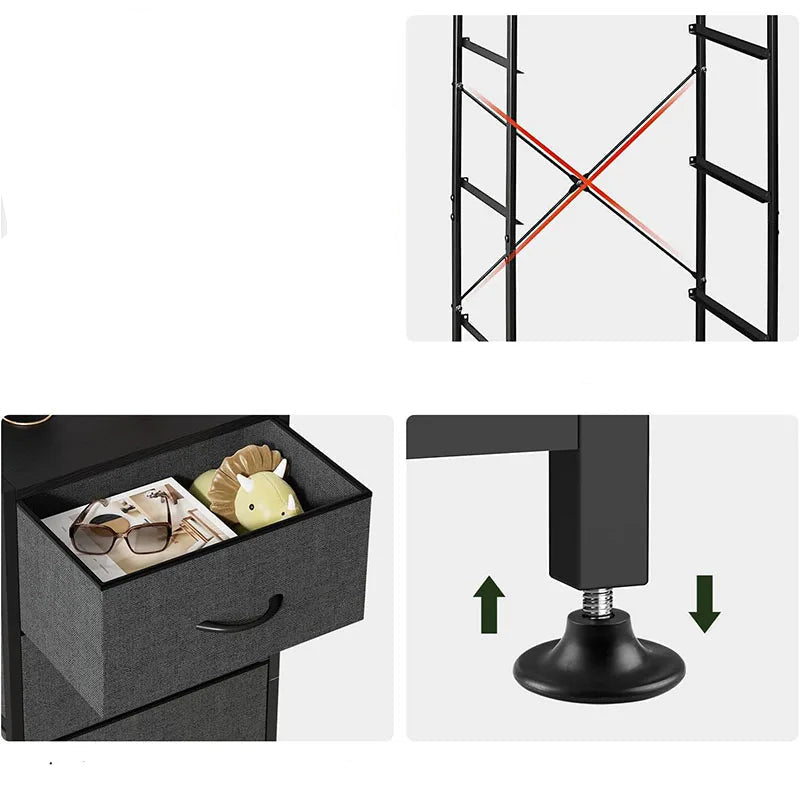 Table de nuit commode verticale à 4 tiroirs - vente privée 14:193