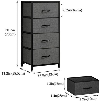 Table de nuit commode verticale à 4 tiroirs - vente privée 14:193