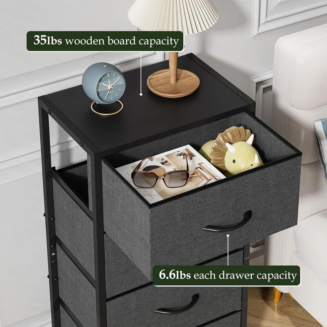 Table de nuit commode verticale à 4 tiroirs - vente privée 14:193