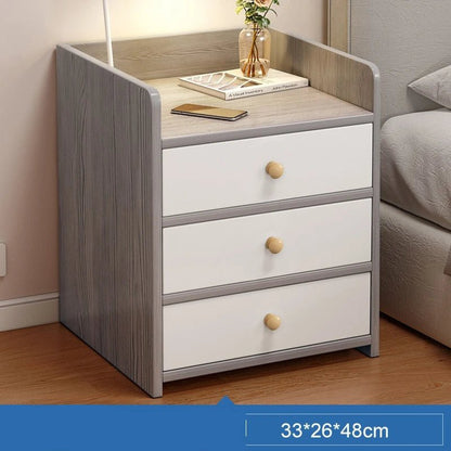 Table de nuit compacte avec 3 tiroirs moderne - vente privée 14:193Morandi gray 3L