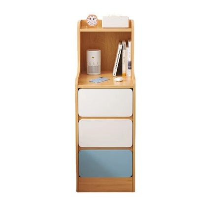 Table de nuit compacte avec 3 tiroirs moderne - vente privée 14:366brushed have lock 3L