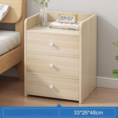 Table de nuit compacte avec 3 tiroirs moderne - vente privée 14:496brushed white oak 3L