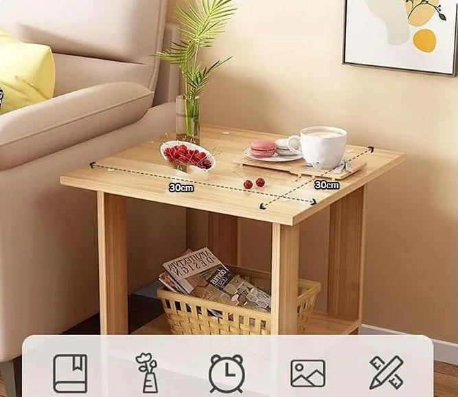 Table de nuit d'appoint simple en bois - vente privée 14:366