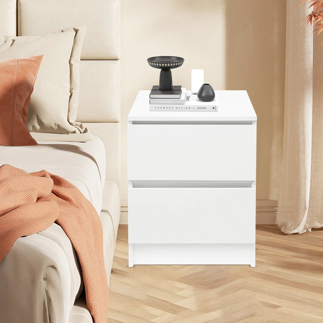 Table de nuit de luxe résistante blanche - vente privée 14:29Warm White;200007763:201336101