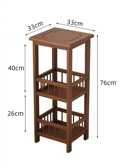 Table de nuit en bambou massif 1 pc - vente privée 14:173D1