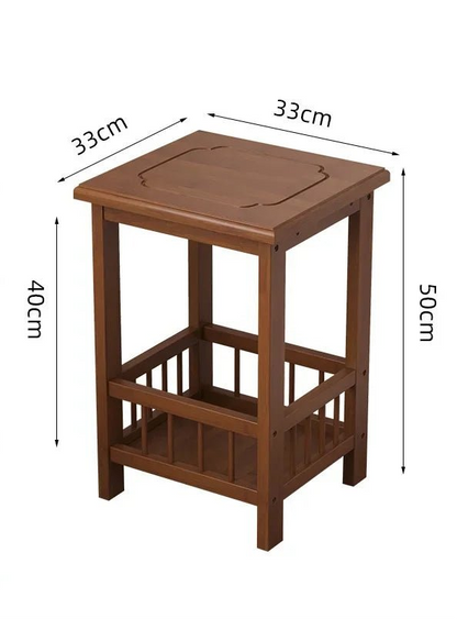 Table de nuit en bambou massif 1 pc - vente privée 14:193A1