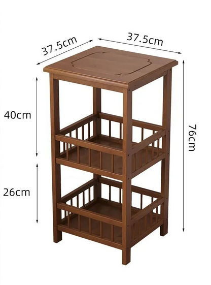 Table de nuit en bambou massif 1 pc - vente privée 14:365016E1