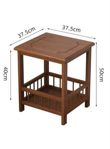 Table de nuit en bambou massif 1 pc - vente privée 14:365458B1