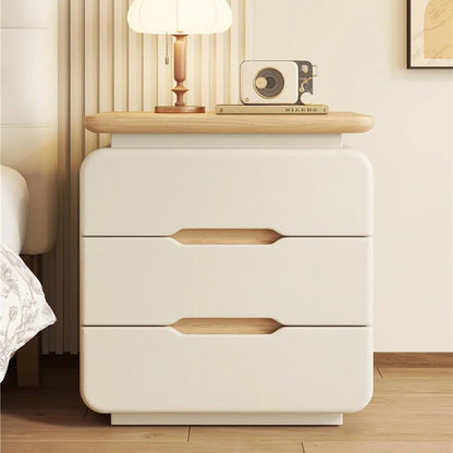 Table de nuit en bois massif couleur crème premium - vente privée 14:365016Style A3 50c37x65cm