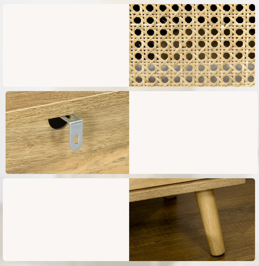 Table de nuit en rotin 2 pièces ensembles pour chambre 39X35X60 cm - vente privée 14:-1;200007763:201336104;5:-1