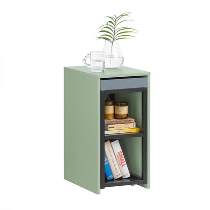 Table de nuit étroite verte 1 pièces - vente privée 14:175;200007763:201336101