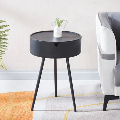 Table de nuit fine avec tiroir de rangement - vente privée 14:200002984style2