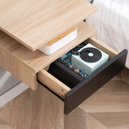 Table de nuit flottante de luxe lot de 2 ensembles - 35X32X22.5 cm - vente privée 14:774Natural;200007763:201336342