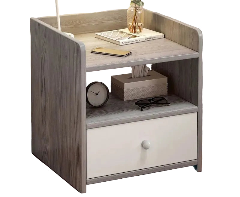 Table de nuit grise avec tiroir moderne et tendance - vente privée 14:29Single Drawer