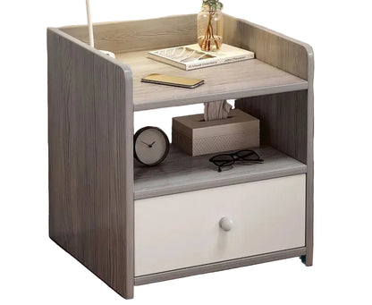 Table de nuit grise avec tiroir moderne et tendance - vente privée 14:29Single Drawer