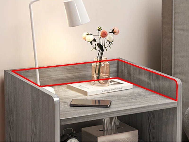 Table de nuit grise avec tiroir moderne et tendance - vente privée 14:29Single Drawer