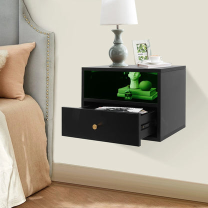 Table de nuit métal et panneaux de particules - 45*30*35cm - vente privée 14:193;200007763:201336101