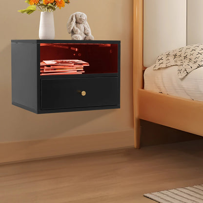 Table de nuit métal et panneaux de particules - 45*30*35cm - vente privée 14:193;200007763:201336101