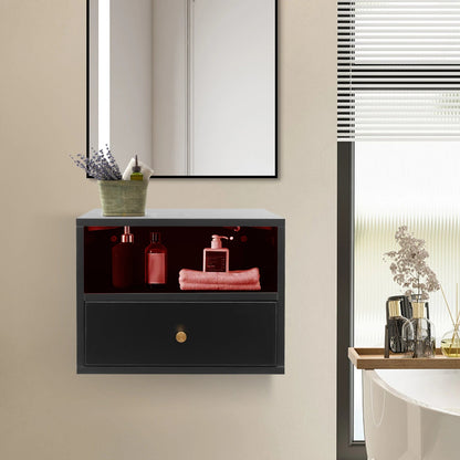 Table de nuit métal et panneaux de particules - 45*30*35cm - vente privée 14:193;200007763:201336101