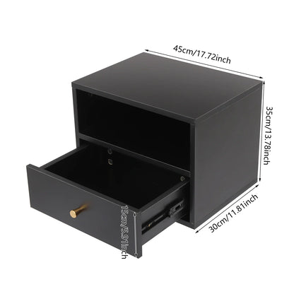 Table de nuit métal et panneaux de particules - 45*30*35cm - vente privée 14:193;200007763:201336101