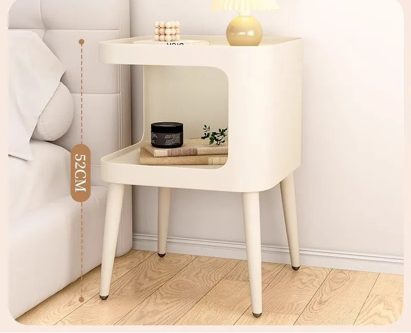 Table de nuit minimaliste blanc 1 pièce - vente privée 14:175Cream White -40 50cm