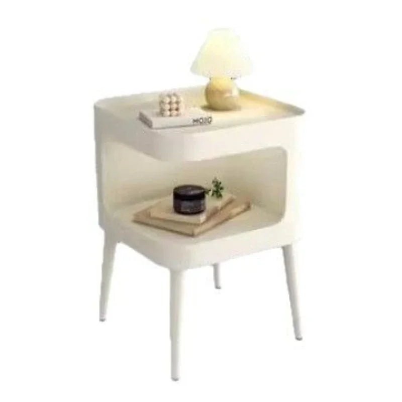 Table de nuit minimaliste blanc 1 pièce - vente privée 14:175Cream White -40 50cm