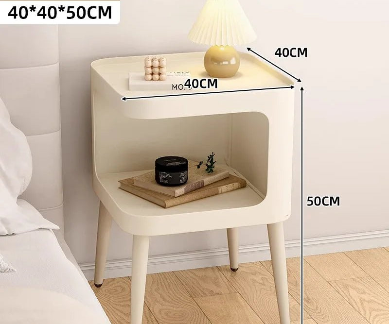 Table de nuit minimaliste blanc 1 pièce - vente privée 14:175Cream White -40 50cm
