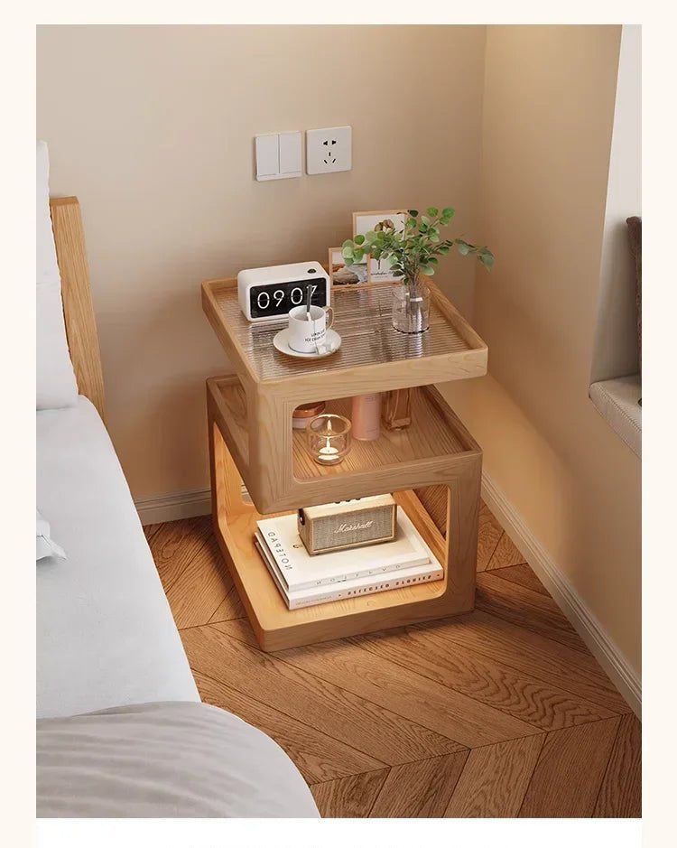 Table de nuit moderne en bois de luxe tendance - vente privée 14:1030x30x54