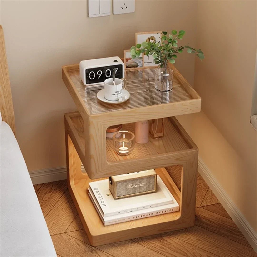 Table de nuit moderne en bois de luxe tendance - vente privée 14:1030x30x54