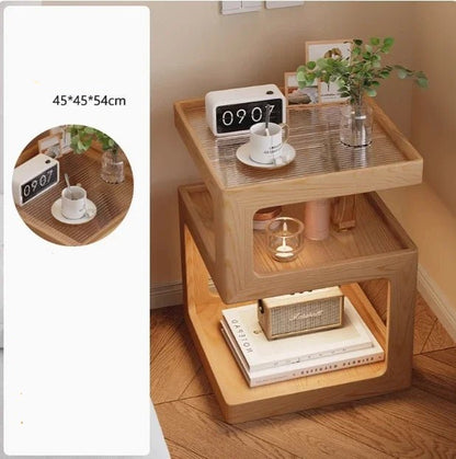 Table de nuit moderne en bois de luxe tendance - vente privée 14:17545x45x54