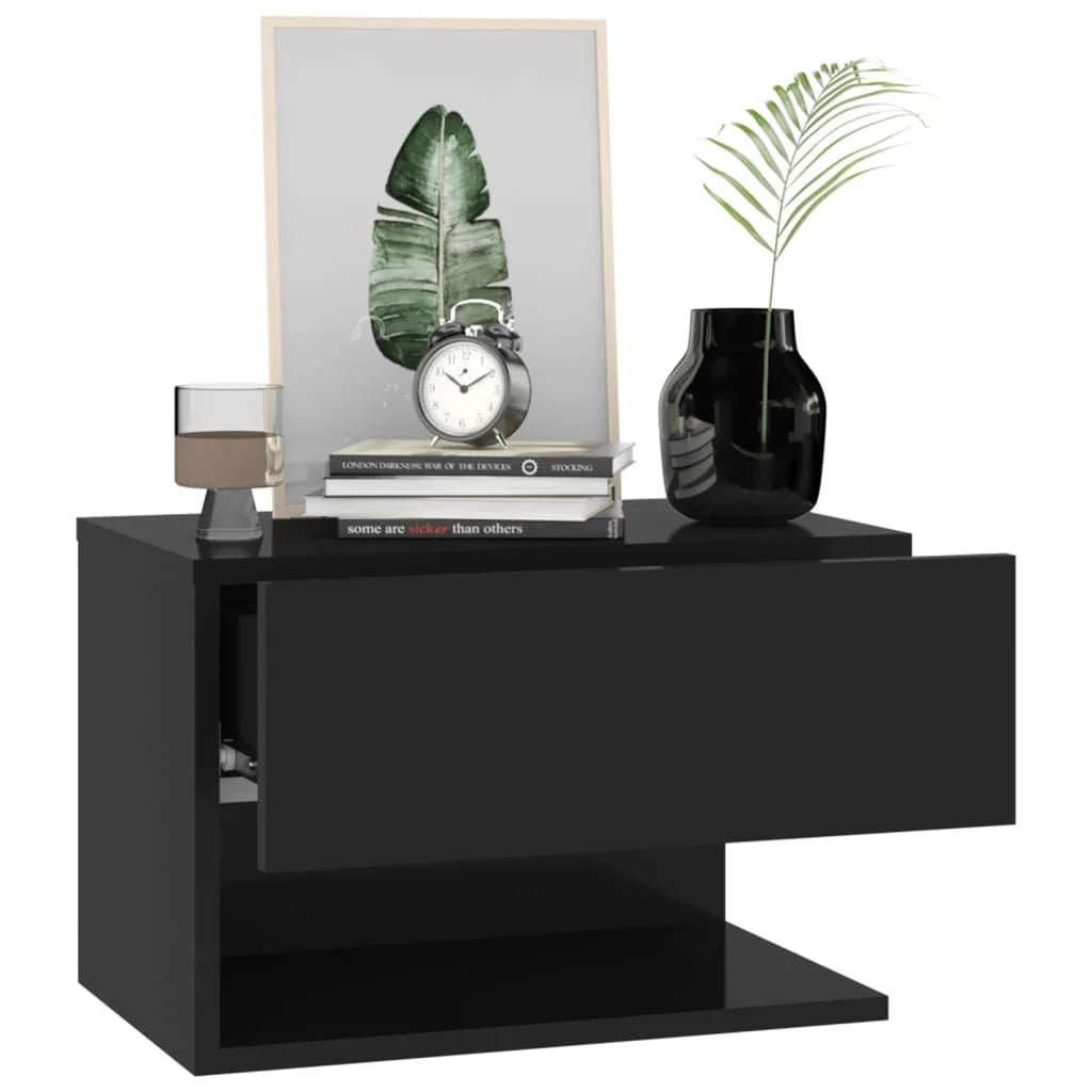 Table de nuit murale noire et nordique - vente privée 200007763:203372089