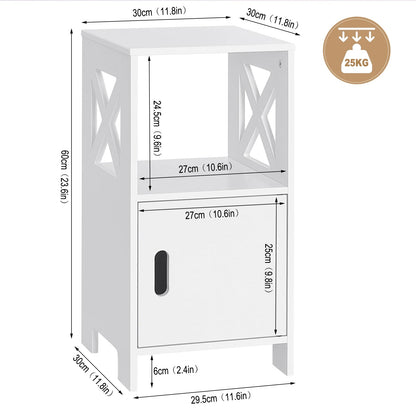 Table de nuit noir avec porte - lot de 2 ensembles - 14:193;200007763:201336101