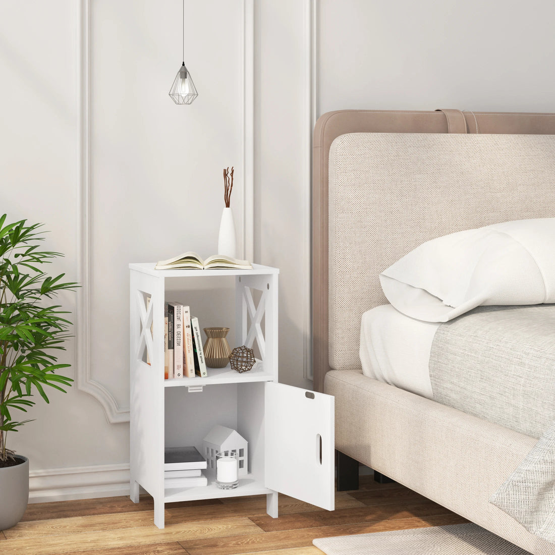 Table de nuit noir avec porte - lot de 2 ensembles - vente privée 14:193;200007763:201336101