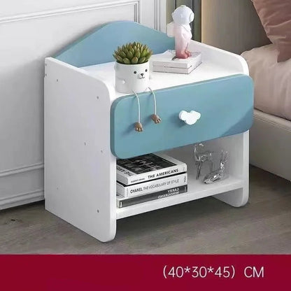 Table de nuit pour enfants à doubles tiroirs - vente privée 14:10Pink lower drawer