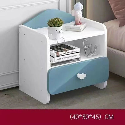 Table de nuit pour enfants à doubles tiroirs - vente privée 14:29Blue lower drawer